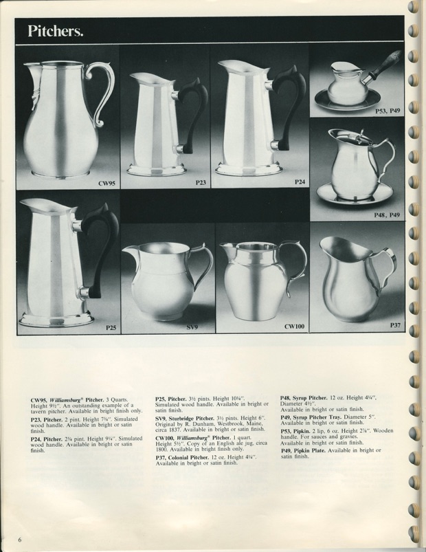 1975 pewter Catalog